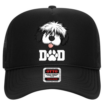 Sheepadoodle Dad Father Gift Idea for Father's Day Trucker Hat