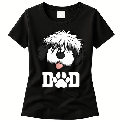 Sheepadoodle Dad Father Gift Idea for Father's Day Womens T-Shirt