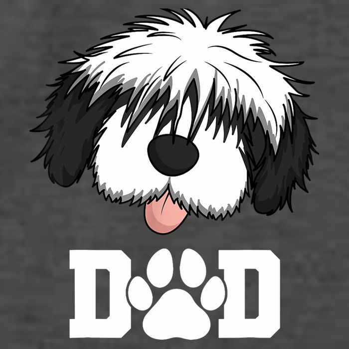 Sheepadoodle Dad Father Gift Idea for Father's Day Vector Backpack