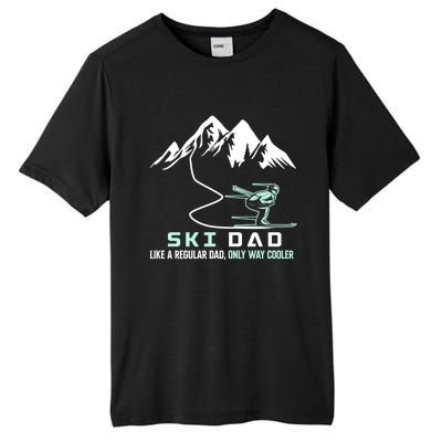 Ski Dad Funny Cute Winter Skiing Gift Tall Fusion ChromaSoft Performance T-Shirt