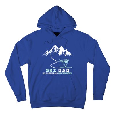 Ski Dad Funny Cute Winter Skiing Gift Hoodie