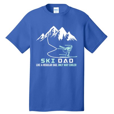 Ski Dad Funny Cute Winter Skiing Gift Tall T-Shirt