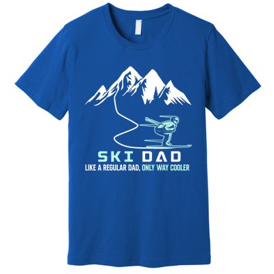 Ski Dad Funny Cute Winter Skiing Gift Premium T-Shirt