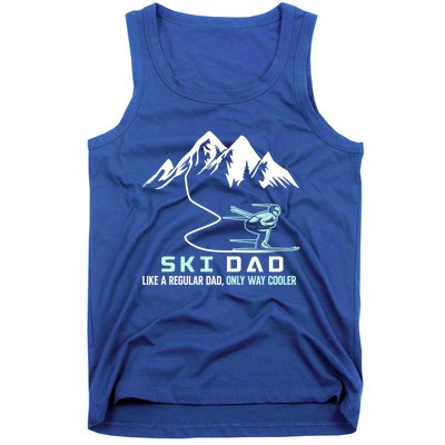 Ski Dad Funny Cute Winter Skiing Gift Tank Top