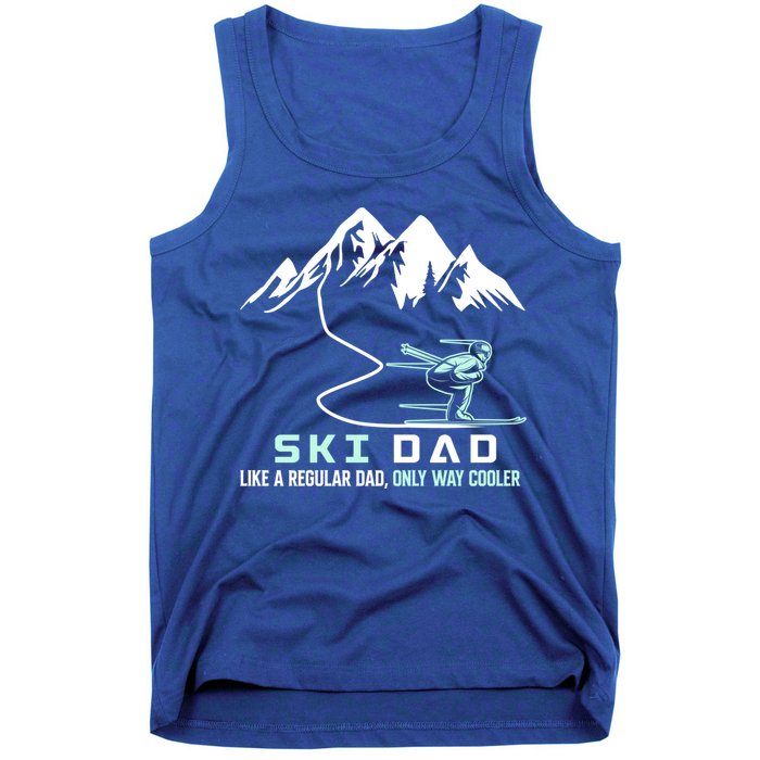 Ski Dad Funny Cute Winter Skiing Gift Tank Top