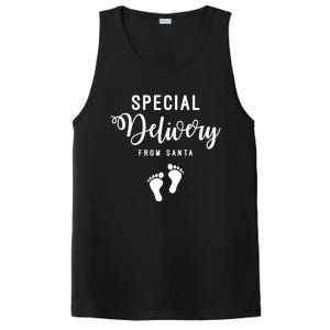 Special Delivery From Santa Pregnancy Announcet Gift PosiCharge Competitor Tank