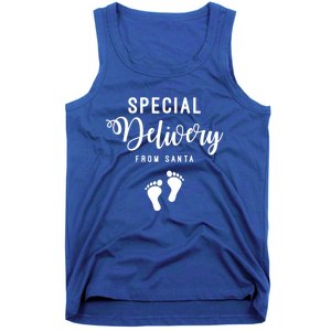 Special Delivery From Santa Pregnancy Announcet Gift Tank Top