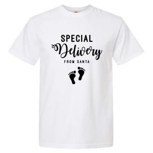 Special Delivery From Santa Pregnancy Announcet Gift Garment-Dyed Heavyweight T-Shirt