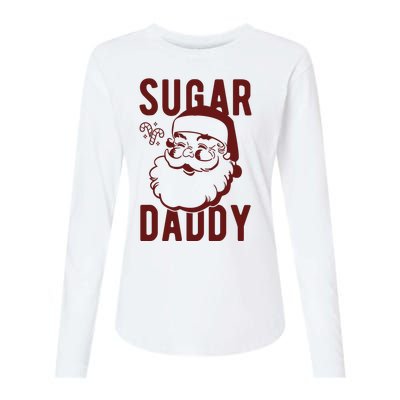 Sugar Daddy Funny Santa Christmas Womens Cotton Relaxed Long Sleeve T-Shirt