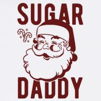 Sugar Daddy Funny Santa Christmas Tall T-Shirt