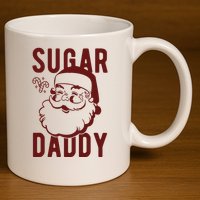 Sugar Daddy Funny Santa Christmas 11oz C Handle Ceramic Mug
