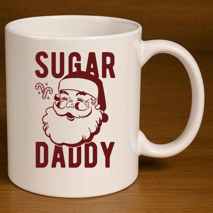 Sugar Daddy Funny Santa Christmas 11oz C Handle Ceramic Mug