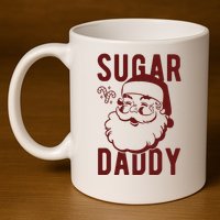 Sugar Daddy Funny Santa Christmas 11oz C Handle Ceramic Mug