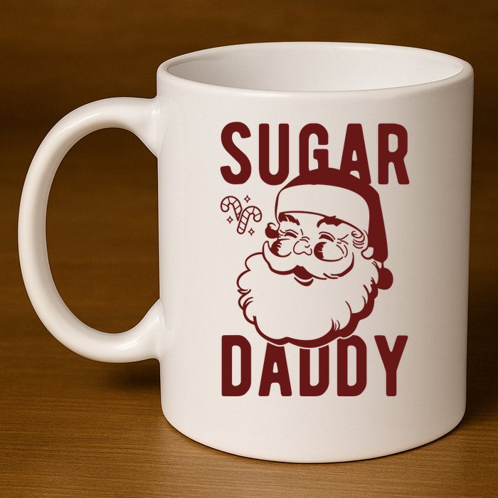 Sugar Daddy Funny Santa Christmas 11oz C Handle Ceramic Mug