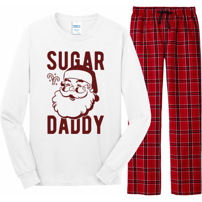 Sugar Daddy Funny Santa Christmas Long Sleeve Pajama Set