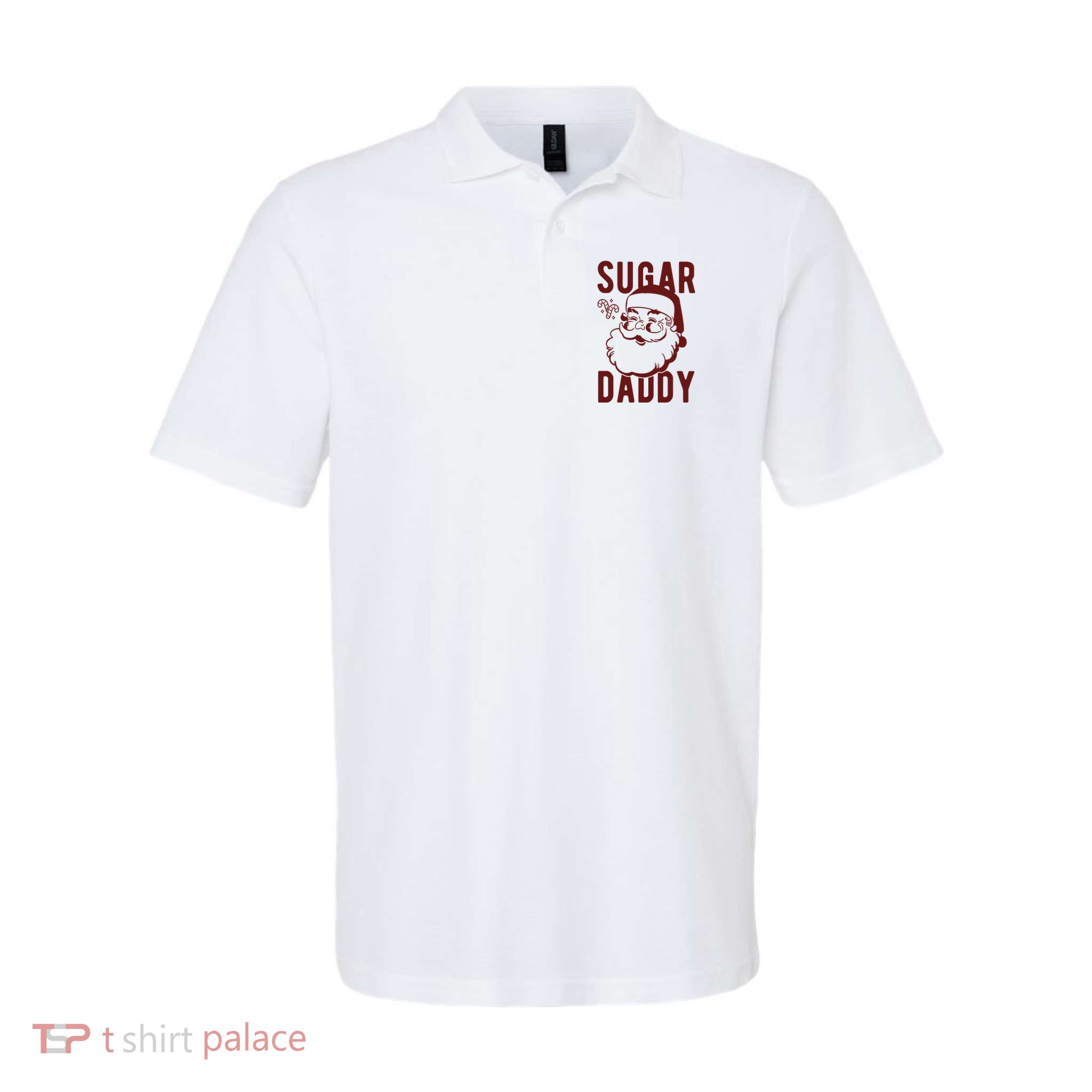 Sugar Daddy Funny Santa Christmas Softstyle Adult Sport Polo