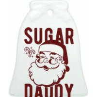 Sugar Daddy Funny Santa Christmas Ceramic Bell Ornament