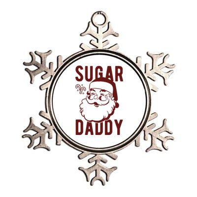 Sugar Daddy Funny Santa Christmas Metallic Star Ornament