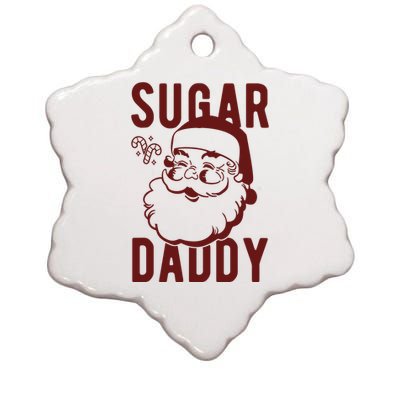 Sugar Daddy Funny Santa Christmas Ceramic Star Ornament