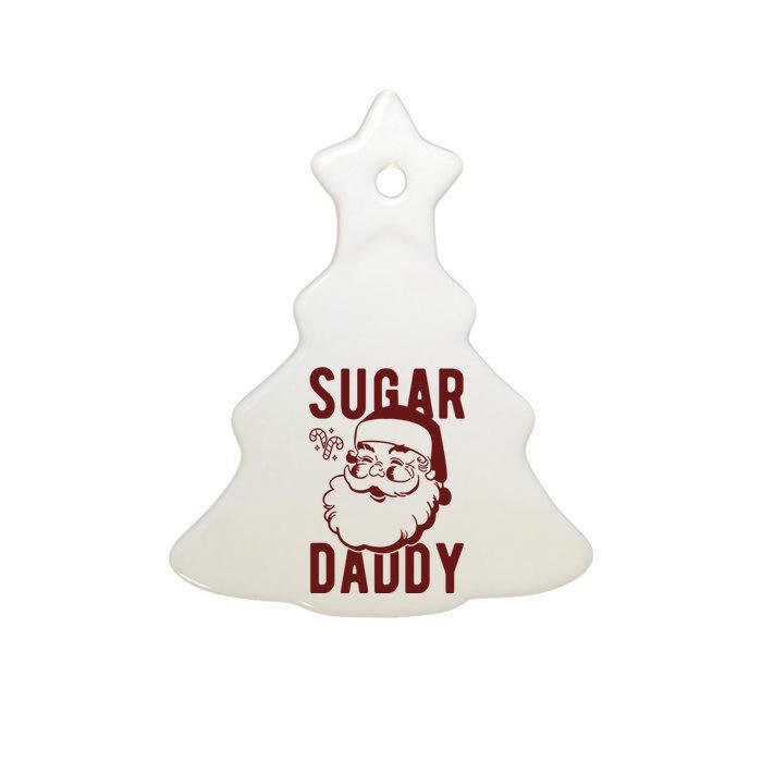 Sugar Daddy Funny Santa Christmas Ceramic Tree Ornament