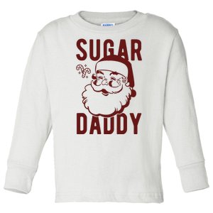 Sugar Daddy Funny Santa Christmas Toddler Long Sleeve Shirt