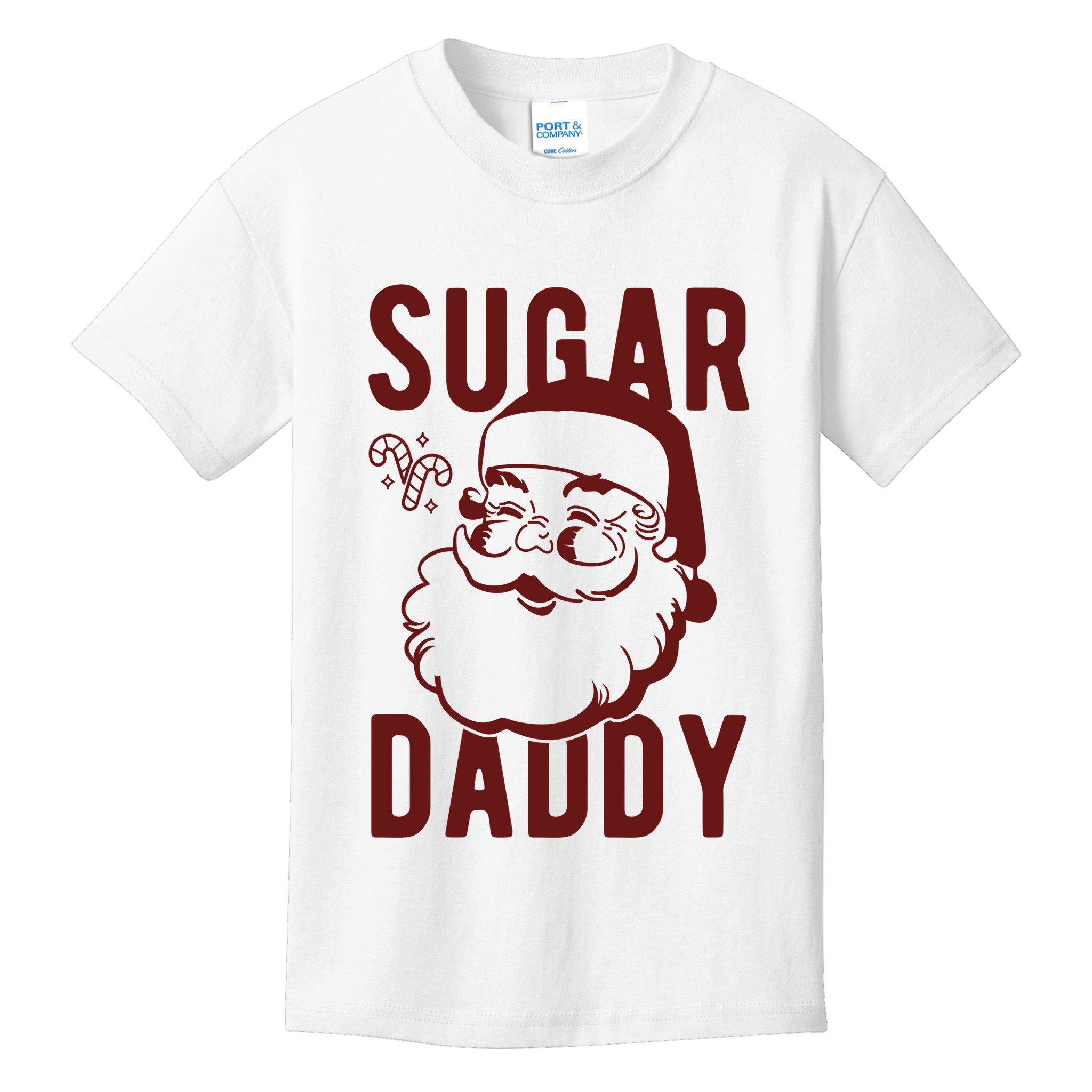 Sugar Daddy Funny Santa Christmas Kids T-Shirt