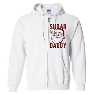 Sugar Daddy Funny Santa Christmas Full Zip Hoodie