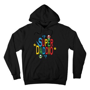 Super Daddio Funny Super Dad Daddy Father Hoodie