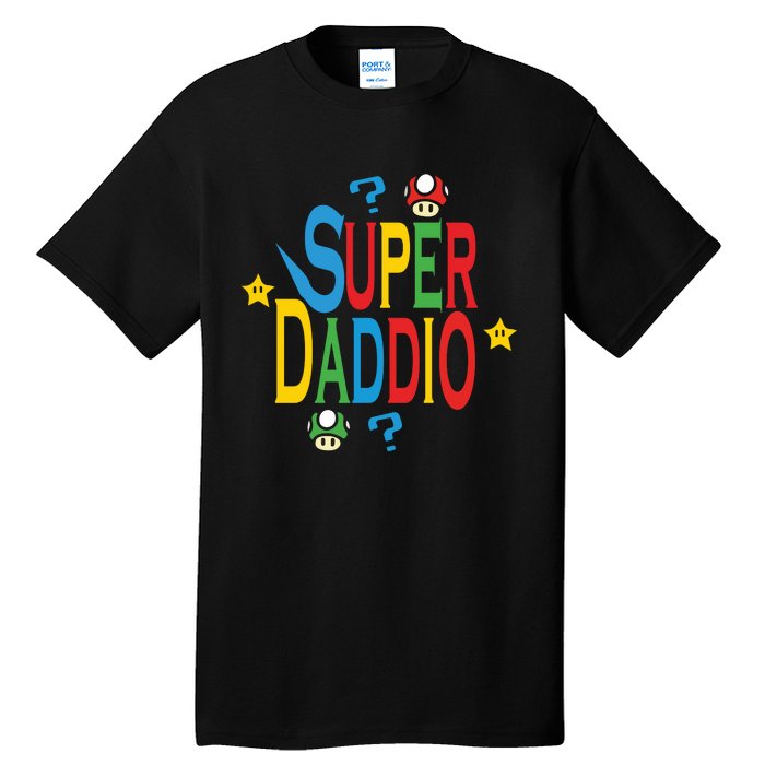 Super Daddio Funny Super Dad Daddy Father Tall T-Shirt