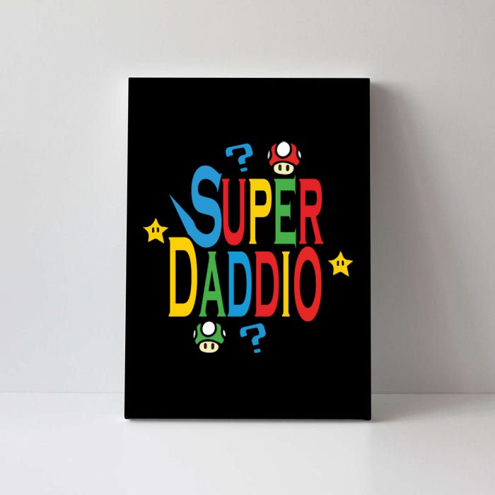 Super Daddio Funny Super Dad Daddy Father Canvas