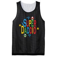 Super Daddio Funny Super Dad Daddy Father Mesh Reversible Basketball Jersey Tank