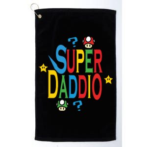 Super Daddio Funny Super Dad Daddy Father Platinum Collection Golf Towel