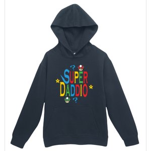 Super Daddio Funny Super Dad Daddy Father Urban Pullover Hoodie