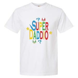 Super Daddio Funny Super Dad Daddy Father Garment-Dyed Heavyweight T-Shirt