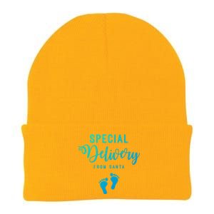 Special Delivery From Santa Pregnancy Announcet Gift Knit Cap Winter Beanie