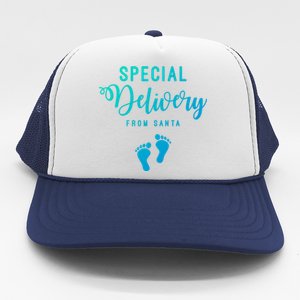 Special Delivery From Santa Pregnancy Announcet Gift Trucker Hat