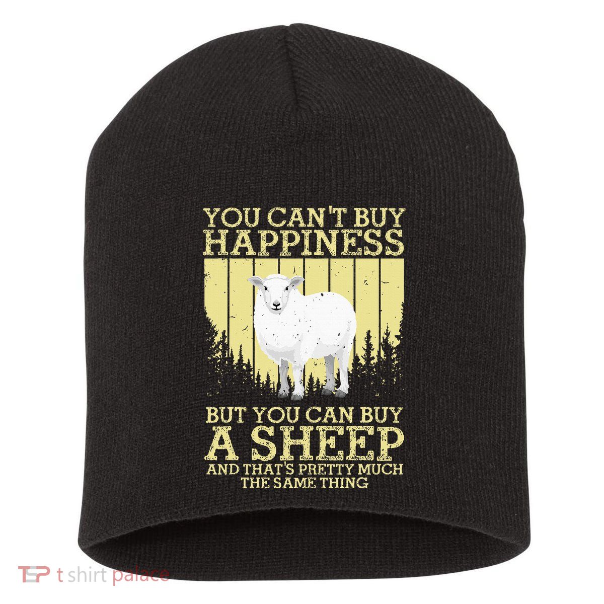 S.H.E.E.P. Design For Women Livestock Short Acrylic Beanie