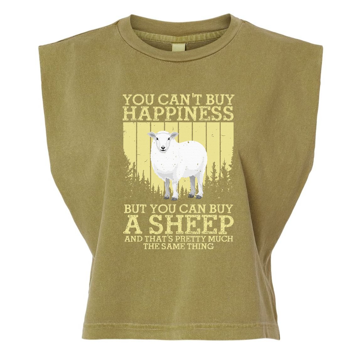S.H.E.E.P. Design For Women Livestock Garment-Dyed Women's Muscle Tee