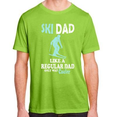 Ski Dad Funny Retro Vintage Skiing Skier Adventure Graphic Gift Adult ChromaSoft Performance T-Shirt