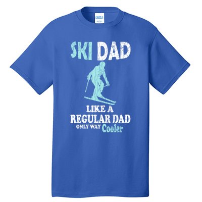 Ski Dad Funny Retro Vintage Skiing Skier Adventure Graphic Gift Tall T-Shirt