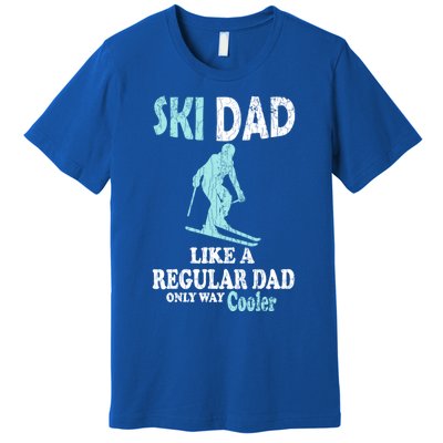 Ski Dad Funny Retro Vintage Skiing Skier Adventure Graphic Gift Premium T-Shirt