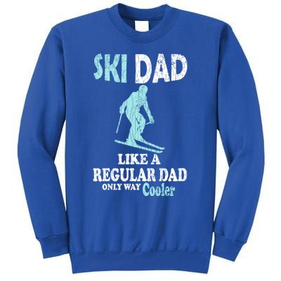 Ski Dad Funny Retro Vintage Skiing Skier Adventure Graphic Gift Tall Sweatshirt