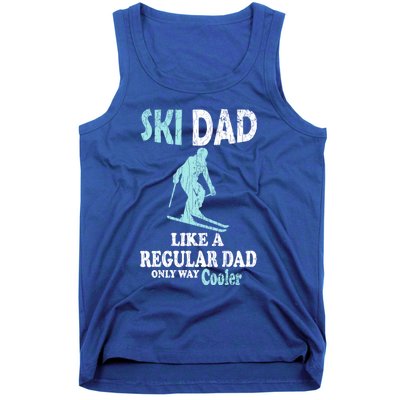 Ski Dad Funny Retro Vintage Skiing Skier Adventure Graphic Gift Tank Top