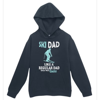 Ski Dad Funny Retro Vintage Skiing Skier Adventure Graphic Gift Urban Pullover Hoodie