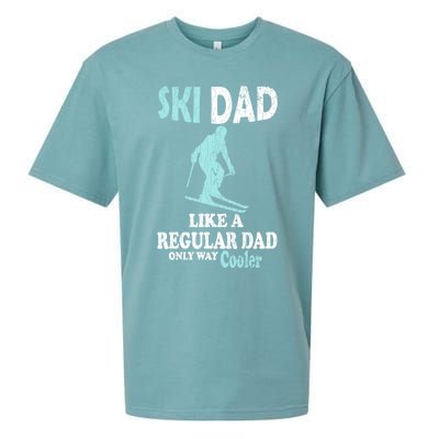 Ski Dad Funny Retro Vintage Skiing Skier Adventure Graphic Gift Sueded Cloud Jersey T-Shirt