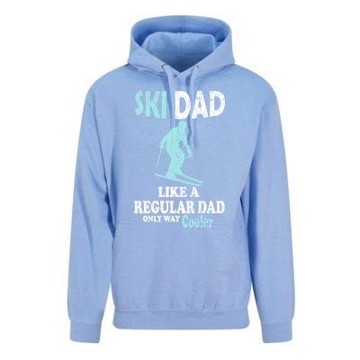 Ski Dad Funny Retro Vintage Skiing Skier Adventure Graphic Gift Unisex Surf Hoodie