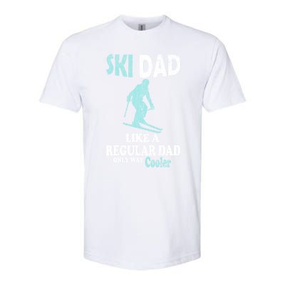 Ski Dad Funny Retro Vintage Skiing Skier Adventure Graphic Gift Softstyle CVC T-Shirt