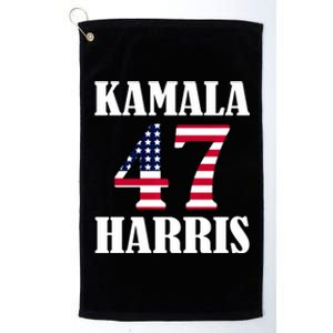 Standard Design Featuring Kamala 47 Hariis Text Platinum Collection Golf Towel