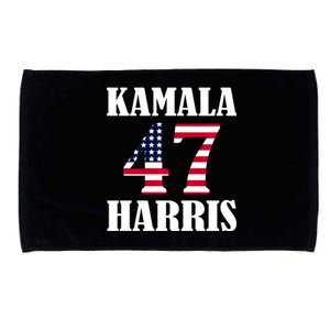 Standard Design Featuring Kamala 47 Hariis Text Microfiber Hand Towel