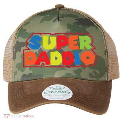 Super Daddio Funny Super Dad Daddy Father Legacy Tie Dye Trucker Hat